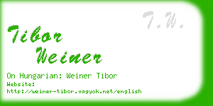 tibor weiner business card